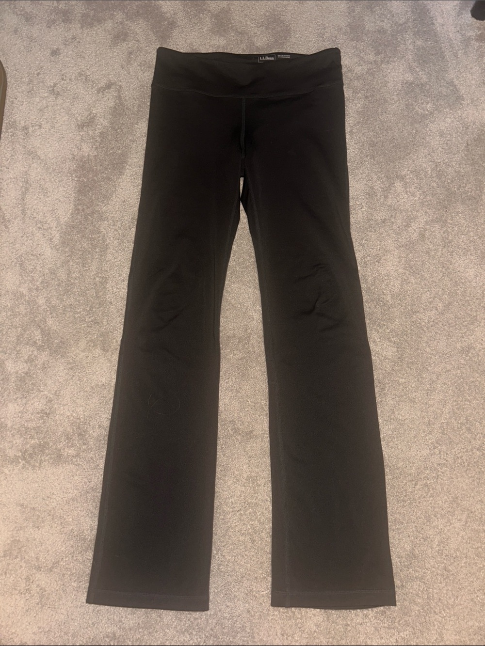 L.L.Bean Black High-Rise Bootcut Style Leggings
